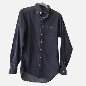 Vineyard Vines men’s soft 100% cotton blue corduroy Tucker shirt long sleeve XS